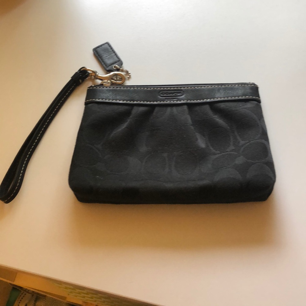 Black Coach Wristlet